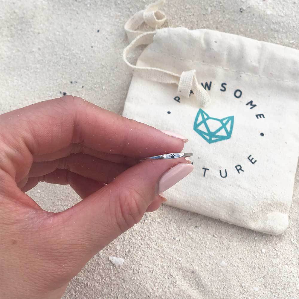 Teeny Tiny Paw Ring