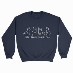 Un Deux Trois Cat Sweatshirt