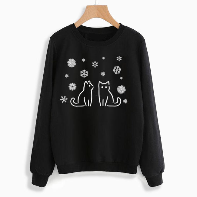 Winter Wonderland Cats Sweatshirt Main Image
